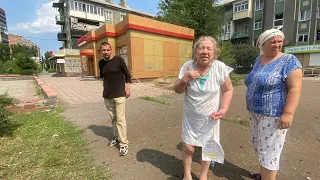 Диалог с местными жителями после обстрела … Славянска 05.07.22