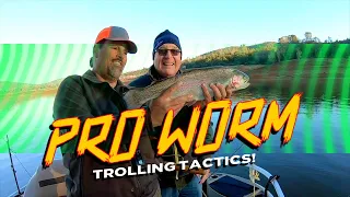 Trout Fishing: How To Thread A Worm  on a Hook For Trolling!