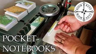 Making a Batch of Upcycled Pocket Notebooks - Easy No-Sew Binding