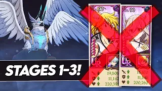 *NO MEGELDA/MELIODAS NEEDED* How To Clear Stages 1-3 Bird! (7DS Guide) Seven Deadly Sins Grand Cross