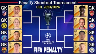 UCL 2023/24 featured players become goalkeepers! Penalty Shootout Tournament #fifa23