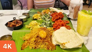 Unlimited Refill Indian Banana Leaf Platter for only $2.12! | Malaysian Street Food