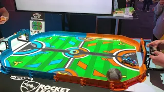 Toy Fair New York Hot Wheels Rocket League Live Action Demo At The Mattel Booth