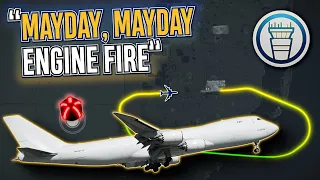 ENGINE FIRE! Boeing 747 Returns to Miami After Dramatic Mid-Air Failure [ATC audio]