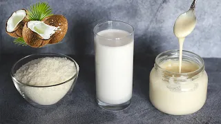 Coconut paste and milk! Cheaper at times than purchased ones! Easy, at home! Subtitles