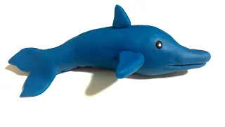 ♥️ Clay with me- how to make a dolphin | model craft tutorial. easy DIY