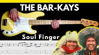 The Bar-Kays - Soul Finger [1967] | BASS Cover | Notation + TABS