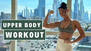 12 min upper body dumbbell hiit workout | arms, back, chest & shoulders