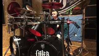 Panic Attack - Dream Theater - Isolated Drums / Full Song ~ Age 8!