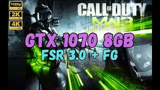 GTX 1070 8GB - FSR 3.0 + FG in MW3 Warzone - Gaming Test with Ryzen 5 7600X in 2024.