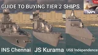 Guide to buying Tier 2 ships in Modern Warships