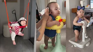 Funny and Adorable moments_Funny reaction cute baby playing happy and sleepy_baby compilation video