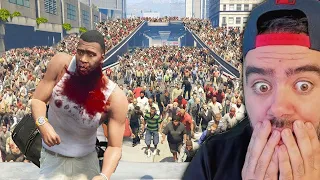 ZOMBI OLDUM!! YAŞAMAK IÇIN ÖLDÜR GTA 5 DE