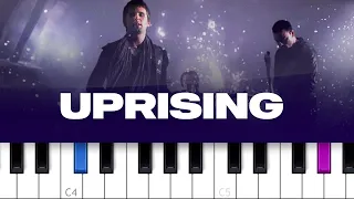 Muse - Uprising (piano tutorial)