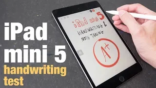 iPad mini 5 handwriting & note taking test