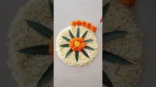 Diwali flower Rangoli designs || Diwali Decoration ideas with flowers.