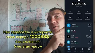 Как без вложений заработать в интернете свою первую 1000$ Без вложений уже этим летом