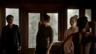 TVD 4x16 - Elena emerges naked in front of Damon & Stefan, Damon asks her not to feed on anyone | HD