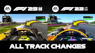 F1 23 ALL TRACK CHANGES: F1 23 VS F1 22 Comparison