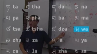 Introduction to the Tibetan alphabet