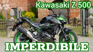 Kawasaki Z 500:La nuova bicilindrica media perfetta con la patente A2. Adrenalina e stile per tutti