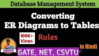 Converting ER Diagrams to Tables | Examples | DBMS |  Lecture 17 | Shanu Kuttan | in Hindi