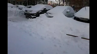 Снегопад Самара  10.01.2021 год