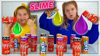 DON'T CHOOSE THE WRONG COCA COLA, FANTA SLIME CHALLENGE !