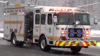 Anne Arundel County Fire Department Rescue Engine 23 Responding