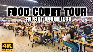 [4K] Full Tour of SM CITY NORTH EDSA Mall FOOD COURT!