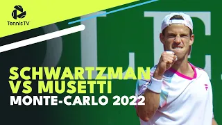 Brilliant Shots In An Electric Atmosphere! ⚡️ Diego Schwartzman v Lorenzo Musetti | Monte-Carlo 2022