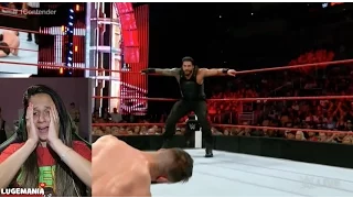 WWE Raw 7/25/16 Roman Reigns vs Finn Balor