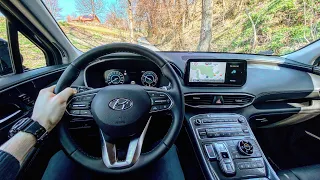 Hyundai Santa Fe IV [1.6 T-GDI HEV 230 HP] | Test Drive #29 | POV Driver. TV