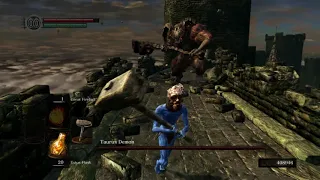 SL1 NG+6 No rolling/sprinting/blocking/parrying Taurus Demon (No rings/buffs)