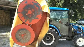 Cutting Hay with the Tar River Drum Mower