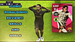 Iconic momemt RONALDINHO  100 Rated Review 🔥 The best AMF in the game 😱 pes 21 mobile |