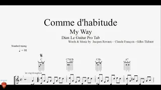 Comme d'habitude (My Way) - Guitar Tutorial + TAB