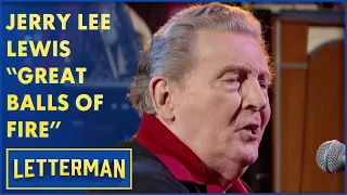 Jerry Lee Lewis Performs "Great Balls Of Fire" | Letterman