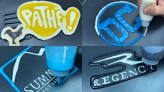 Film Company Logos Pancake Art - DC, Pathe, Summit Entertainment, Regency Enterprises