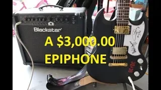 This Epiphone SG Gothic cost $3,000.00!?!?!?!