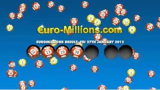 Euromillions Results for Friday 27th January 2012