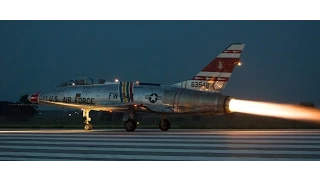 F-100F Super Sabre Evening Take-Off