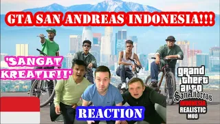 GTA San Andreas Realistic Indonesia REACTION! Sangat Kreatif!! 🇮🇩