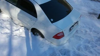 Toyota corolla 4WD in snow