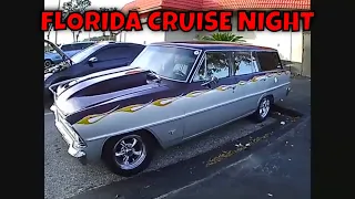 CLASSIC CARS AND HOT RODS AT FLORIDA CRUISE NIGHT