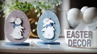 Easter decor 🐇 How to draw an easter bunny 🐰 Easter decorate with me