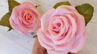 Как сделать РОЗУ из Фоамирана / How to make a rose from foam 🌹