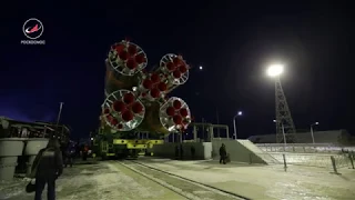 Вывоз РКН «Союз-2.1А» с ТГК «Прогресс МС-08»