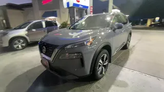 CRAZY NEW BOULDER GRAY PEARL 2021 NISSAN ROGUE SL POV DRIVING, WALK AROUND