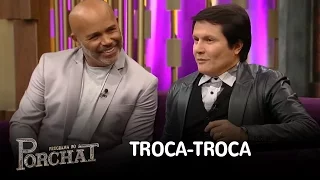 Rick e Giovani fazem troca-troca em palhinha da nova dupla